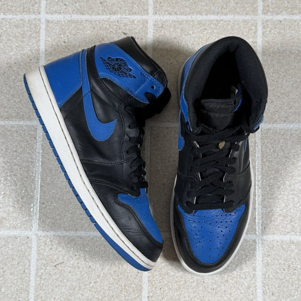 Jordan 1 Retro Royal 2017 Men's Size 10 555088-007 Blue black